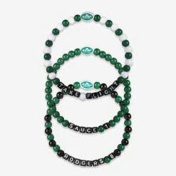 FOCO Aaron Rodgers & Sauce Gardner New York Jets 3 Pack Player Beaded Friendship Bracelet