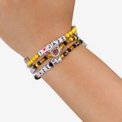 FOCO Utah Jazz 3 Pack Friendship Bracelet -FOCO Shop BRNB3PKFRUJ g4