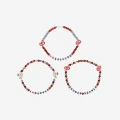 FOCO Oklahoma Sooners 3 Pack Friendship Bracelet -FOCO Shop BRNC3PKFROK g3