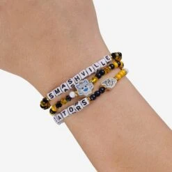 FOCO Nashville Predators 3 Pack Friendship Bracelet -FOCO Shop BRNH3PKFRNPD g4