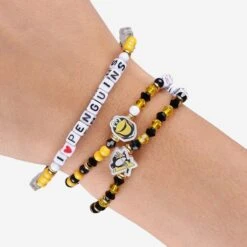 FOCO Pittsburgh Penguins 3 Pack Friendship Bracelet 9 FOCO Pittsburgh Penguins 3 Pack Friendship Bracelet -FOCO Shop BRNH3PKFRPP g4
