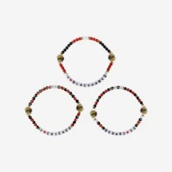 FOCO Connor Bedard Chicago Blackhawks 3 Pack Player Friendship Bracelet -FOCO Shop BRNH3PKPLFRCBHCB g3