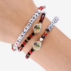 FOCO Connor Bedard Chicago Blackhawks 3 Pack Player Friendship Bracelet -FOCO Shop BRNH3PKPLFRCBHCB g4