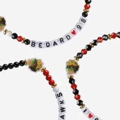 FOCO Connor Bedard Chicago Blackhawks 3 Pack Player Friendship Bracelet -FOCO Shop BRNH3PKPLFRCBHCB s