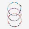 FOCO Logan Huntzberger & Rory Gilmore Gilmore Girls 3 Pack Friendship Bracelet -FOCO Shop BRWB3PKFRGGLR p