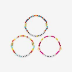 FOCO Wonder Woman™ Logo DC 3 Pack Friendship Bracelet -FOCO Shop BRWB3PKFRWW g3