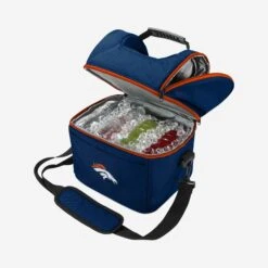 FOCO Denver Broncos Solid Double Compartment Cooler -FOCO Shop CONFCIR2DB g3