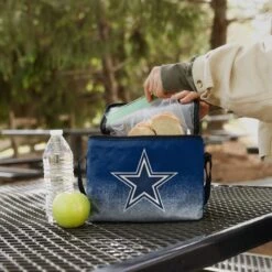 FOCO Dallas Cowboys Big Logo Gradient 6 Pack Cooler -FOCO Shop CONFEXBLGSTP6DC g3