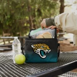 FOCO Jacksonville Jaguars Big Logo Gradient 6 Pack Cooler -FOCO Shop CONFEXBLGSTP6JJ g3