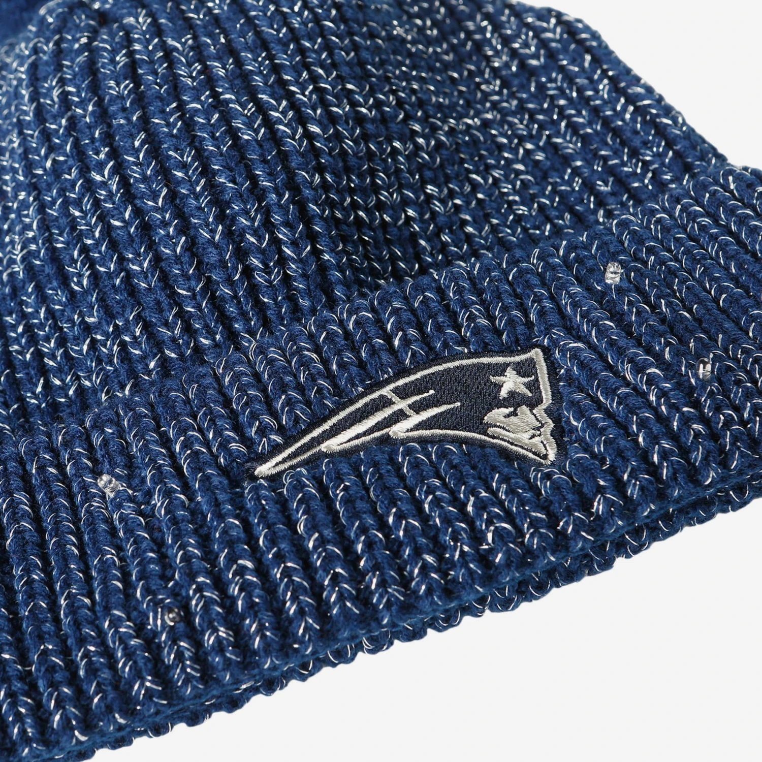 FOCO New England Patriots Womens Glitter Knit Cold Weather Set 5 FOCO New England Patriots Womens Glitter Knit Cold Weather Set - Image 3