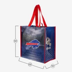 FOCO Buffalo Bills 4 Pack Reusable Shopping Bags -FOCO Shop EW729NF4PKBB g3