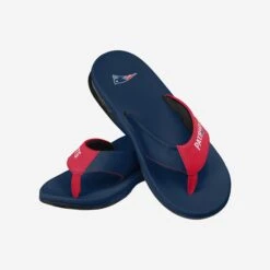 FOCO New England Patriots Team Color Contour Flip Flop -FOCO Shop FFMNNFCNHENP g3