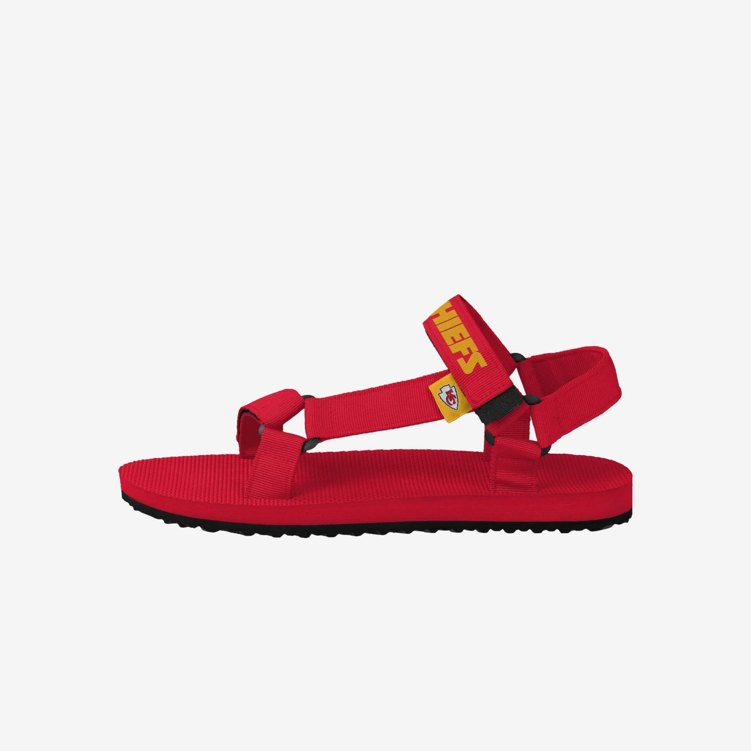 FOCO Kansas City Chiefs Mens Solid Strap Sandal 6 FOCO Kansas City Chiefs Mens Solid Strap Sandal - Image 4