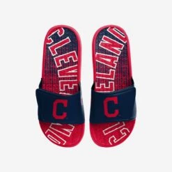 FOCO Cleveland Guardians Gradient Wordmark Gel Slide