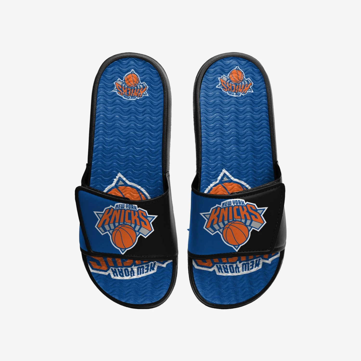 FOCO New York Knicks Colorblock Big Logo Gel Slide 3 FOCO New York Knicks Colorblock Big Logo Gel Slide