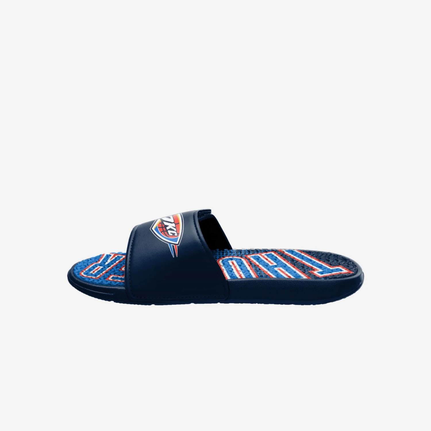 FOCO Oklahoma City Thunder Gradient Wordmark Gel Slide 6 FOCO Oklahoma City Thunder Gradient Wordmark Gel Slide - Image 4