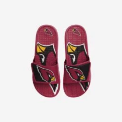 FOCO Arizona Cardinals Youth Colorblock Big Logo Gel Slide