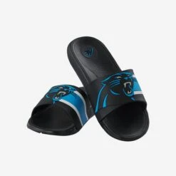 FOCO Carolina Panthers Striped Big Logo Raised Slide 9 FOCO Carolina Panthers Striped Big Logo Raised Slide -FOCO Shop FFSSNFSBL3DCP g3