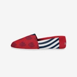 FOCO Washington Nationals Womens Stripe Canvas Shoe