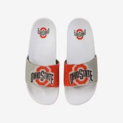 FOCO Ohio State Buckeyes Womens Big Logo Shimmer Slide
