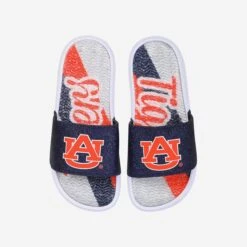FOCO Auburn Tigers Womens Glitter Gel Slide
