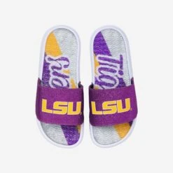 FOCO LSU Tigers Womens Glitter Gel Slide