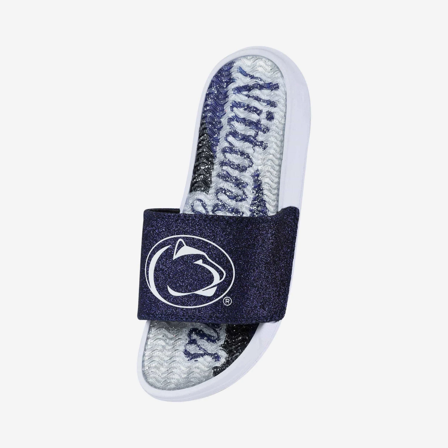 FOCO Penn State Nittany Lions Womens Glitter Gel Slide 4 FOCO Penn State Nittany Lions Womens Glitter Gel Slide - Image 2