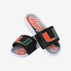 FOCO Miami Hurricanes Womens Glitter Gel Slide -FOCO Shop FFWMNCGLGELUM g3