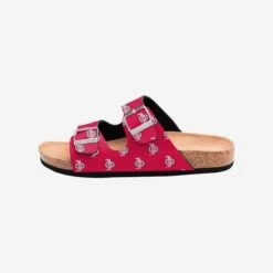 FOCO Ohio State Buckeyes Womens Team Logo Double Buckle Sandal -FOCO Shop FFWMNCMINIDBKOH g4
