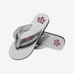 FOCO Texas A&M Aggies Womens Sequin Flip Flop -FOCO Shop FFWMNCSQNTAM g4