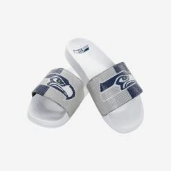 FOCO Seattle Seahawks Womens Big Logo Shimmer Slide -FOCO Shop FFWMNFBLRNSS g4