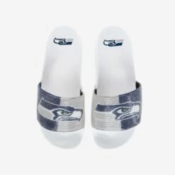 FOCO Seattle Seahawks Womens Big Logo Shimmer Slide