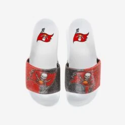 FOCO Tampa Bay Buccaneers Womens Big Logo Shimmer Slide