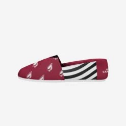 FOCO Arizona Cardinals Womens Stripe Canvas Shoe