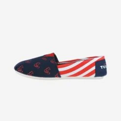FOCO Houston Texans Womens Stripe Canvas Shoe