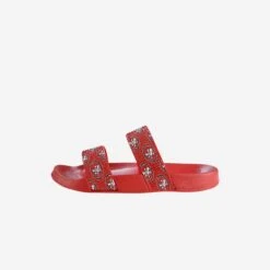 FOCO San Francisco 49ers Womens Double Strap Shimmer Sandal -FOCO Shop FFWMNFDBSTRNSF g5