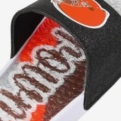 FOCO Cleveland Browns Womens Glitter Gel Slide -FOCO Shop FFWMNFGLGELCL g4