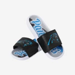 FOCO Carolina Panthers Womens Glitter Gel Slide -FOCO Shop FFWMNFGLGELCP g3