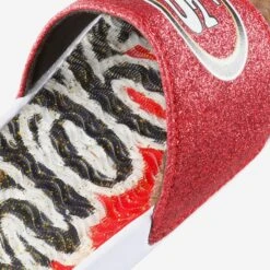 FOCO San Francisco 49ers Womens Glitter Gel Slide -FOCO Shop FFWMNFGLGELSF g3