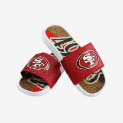 FOCO San Francisco 49ers Womens Glitter Gel Slide -FOCO Shop FFWMNFGLGELSF g3 5381df12 b3ed 440d 97ff d2c440de644e
