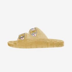 FOCO Pittsburgh Steelers Womens Glitter Double Buckle Sandal -FOCO Shop FFWMNFMDGLTDBKPS g4