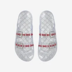 FOCO Tampa Bay Buccaneers Womens Glitter Double Buckle Sandal