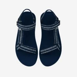 FOCO Dallas Cowboys Womens Repeat Logo Strap Sandal