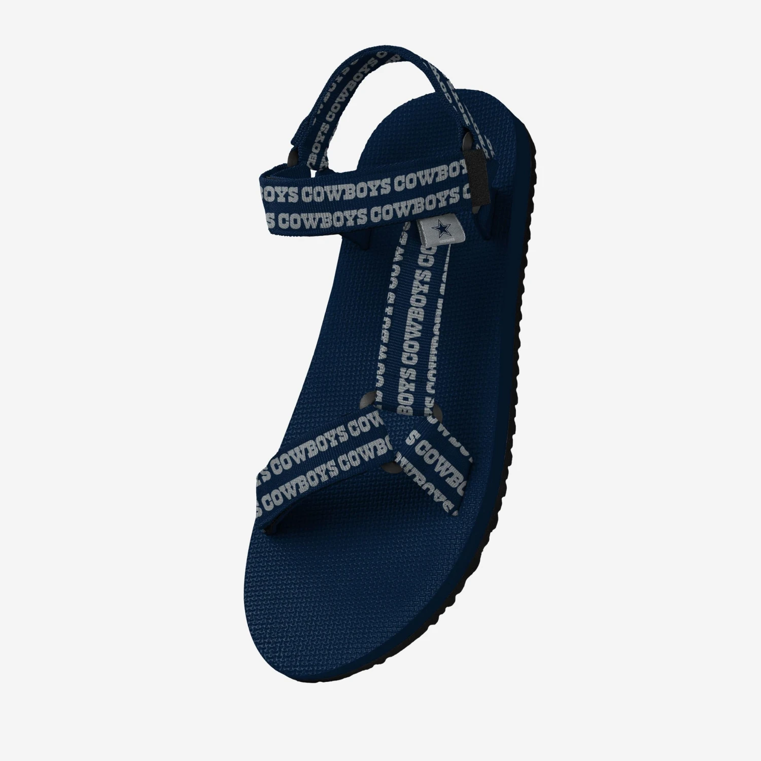 FOCO Dallas Cowboys Womens Repeat Logo Strap Sandal 4 FOCO Dallas Cowboys Womens Repeat Logo Strap Sandal - Image 2