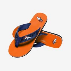 FOCO Denver Broncos Womens Sequin Flip Flop -FOCO Shop FFWMNFSQNDB g4