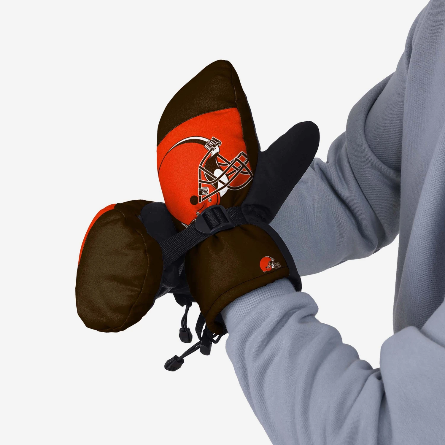 FOCO Cleveland Browns Frozen Tundra Insulated Mittens 4 FOCO Cleveland Browns Frozen Tundra Insulated Mittens - Image 2