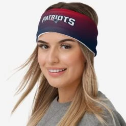 FOCO New England Patriots Womens Gradient Printed Headband