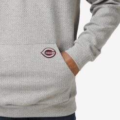 FOCO Cincinnati Reds Gray Woven Hoodie -FOCO Shop HDMBGRWVCR g4