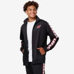 FOCO Arizona Cardinals Stripe Logo Track Jacket -FOCO Shop HDNFSTLGTRJCKAC g5