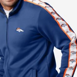 FOCO Denver Broncos Stripe Logo Track Jacket -FOCO Shop HDNFSTLGTRJCKDB g3